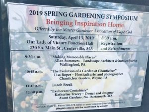 Master Gardeners Spring Symposium Poster 2